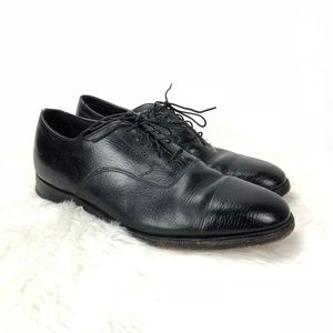 Florsheim Black Leather Lace-up Oxford Dress Shoes
